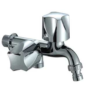 Een manier stroom twee handvat dubbele controle ABS plastic water tap