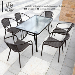 Oferta: Juego de Muebles de Exterior Impermeables para Patio, Piscina, Jardín, Restaurante, con Sombrilla y Sillas, Estilo Comercial para Hoteles - Product Image 2