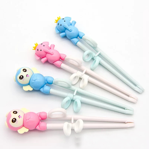 <strong>Portable</strong> Camping Stainless Steel Spoon Fork <strong>Plastic</strong> Chopsticks Pink Children <strong>Cutlery</strong> <strong>Set</strong> for Kids