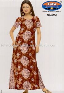 Camisón de algodón con estampado de franela a cuadros de talla grande para mujer, cuello con capucha, Media manga, temporada de otoño, ropa de dormir para adultos - Product Image 2