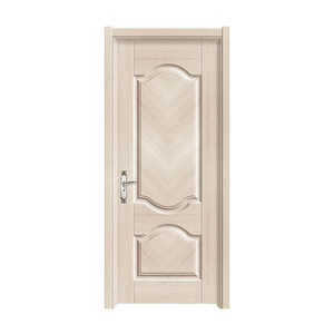 Puerta Interior Moderna de PVC Color Madera, Madera Maciza de Meranti, Estilo Rústico, Apertura Lateral con Cerradura, para Hotel, Sala de Estar, Gran Venta - Product Image 5