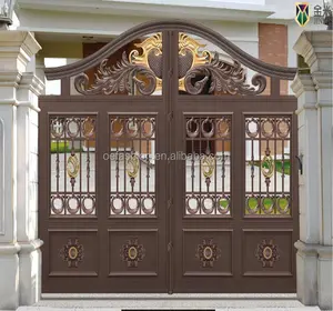 Oefashion porta de entrada de ferro, aço principal de alta qualidade, clássico
