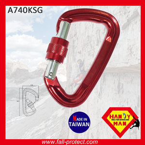 Safe Durable Quality OEM ODM Rescue Outdoor Sports Climbing Aluminum Rock Carabiner - Product Image 4