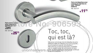 Maniglia <span class=keywords><strong>per</strong></span> <span class=keywords><strong>Porta</strong></span> in Acciaio Inossidabile AISI304 Stile Europeo Moderno con Rosetta e Serratura <span class=keywords><strong>per</strong></span> Bagno, Cucina, Ingresso e Centri Commerciali - Product Image 5