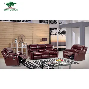 Chất Lượng Cao Recliner 3 2 Chỗ Sofa Da Sofa Trung Quốc