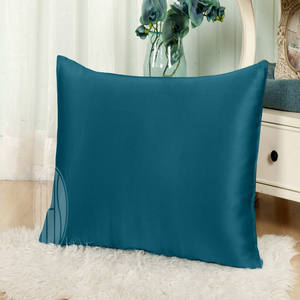 THXSILK 3 teilig Seide Bettwäsche 200 x 200 cm mit 2 Kissenbezüge 80 x 80 cm / 100% Maulbeerseide 19 Momme / Königsblau - Product Image 5