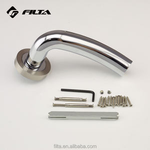 แปรงมือจับประตูโลหะผสมสังกะสีโครเมี่ยมพร้อมดอกกุหลาบ R01-H053 - Product Image 3