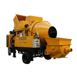 High pressure diesel small truck mounted c3 mini concrete mixer pump