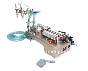 2 head manual filling liquid/liquid detergent filling machine for small business