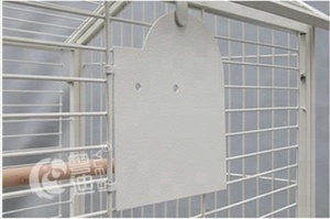 8536 Phong Cách Fashional Trắng Đen Động Vật Thỏ Lồng Với Lồng Canary Bird Parrot Lồng - Product Image 5