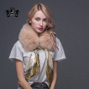 Various Colors of Winter <strong>Women</strong> Real Fox Fur <strong>Scarves</strong> Shawls With <strong>Silk</strong> - Product Image 1