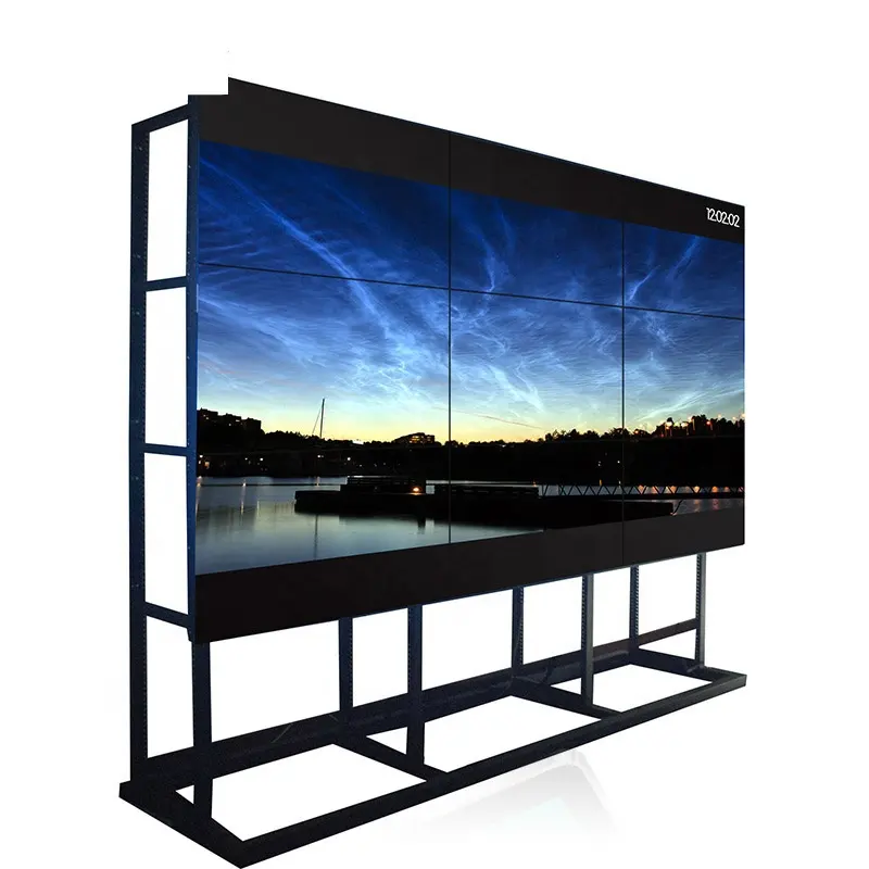 46/49/55/65インチ1080P FHD UHD 0.88/1.7/1.8/3.5ミリメートルUltra Slim Bezel LCD Video Wall Display