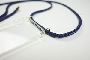 Navy Per il <span class=keywords><strong>iphone</strong></span> 5 <span class=keywords><strong>5S</strong></span>/SE Antiurto TPU Collana Crossbody Caso Della Copertura Del Telefono Mobile con Cavo Cinghia Cordino - Product Image 2