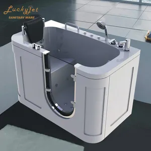 佛山工厂安全无障碍便携式按摩浴缸浴室最低步入式浴缸带淋浴
