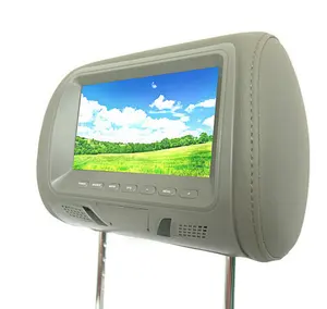 7 inch Portable lcd with av input car headrest screen with pillow universal TV car back seat lcd screen