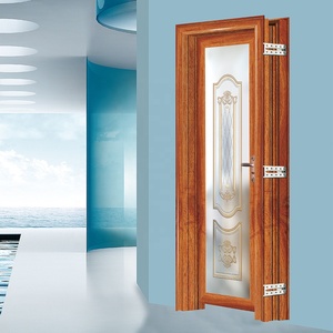 Portes intérieures en verre dépoli en aluminium de conception moderne WANJIA, portes en verre à battants personnalisées, <span class=keywords><strong>porte</strong></span> à battants en aluminium - Product Image 3