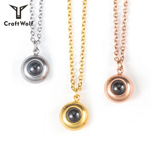Collana con Ciondolo 'Ti Amo' in Oro Rosa per Donne, Accessori Artigianali, Regalo per la Festa della Mamma e Damigelle - Product Image 2