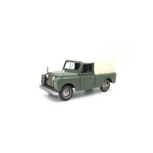 Piatto cast di ferro del mestiere jeep auto da collezione mini giocattolo per bambini epoca in metallo auto in miniatura
