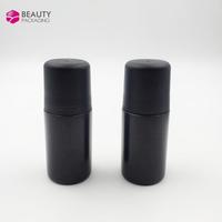 Déodorant en roll-on en plastique de 60 ml, flacon en plastique vide avec bille roulante en plastique