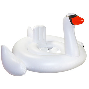Baby Zwembad Speelgoed Opblaasbare Dier Vormige Witte Zwaan Zwembad Drijft - Product Image 6