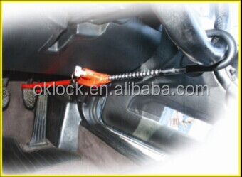 OKLead OKL6020 Red Steel Steering Wheel to Pedal Lock - Universal Car Anti-Theft Device