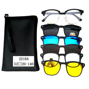 DLC2218 PC Phân Cực Tầm Nhìn Ban Đêm Từ 5 Trong 1 <span class=keywords><strong>Clip</strong></span> Trên Kính Mát Thiết Lập Với Kim Loại Khung - Product Image 2