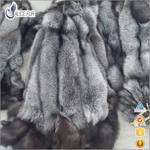 Nhà cung cấp Trung Quốc thực tế thực sự bạc Fox lông da bán buôn lông cừu lông để bán