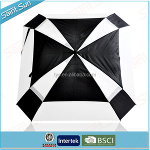 Double couches carré <span class=keywords><strong>Air</strong></span> Vent parapluie de golf, Vent ventilé parapluie - Product Image 1