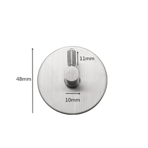 Gran oferta, ganchos autoadhesivos 3M, colgador <span class=keywords><strong>de</strong></span> <span class=keywords><strong>pared</strong></span> <span class=keywords><strong>de</strong></span> acero inoxidable 304 resistente para ropa, abrigo, toalla, llaves, bolsas - Product Image 2
