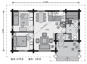 2017 Maison en bois préfabriquée écologique <span class=keywords><strong>Chalet</strong></span> en bois étanche pour villa-pour chambre à coucher, salon ou abri d'auto - Product Image 2