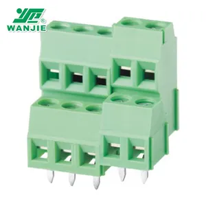 WANJIE Rising Clamp connector PCB Screw Terminal Block (WJEK350A-3.5/WJEK381A-3.81)