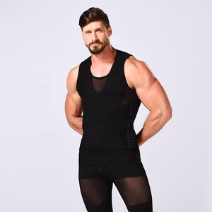 Alta Powernet 3 fila gancio e fermagli per gli occhi cintura shaper canottiera modellante corsetto canottiera <span class=keywords><strong>uomo</strong></span> - Product Image 5