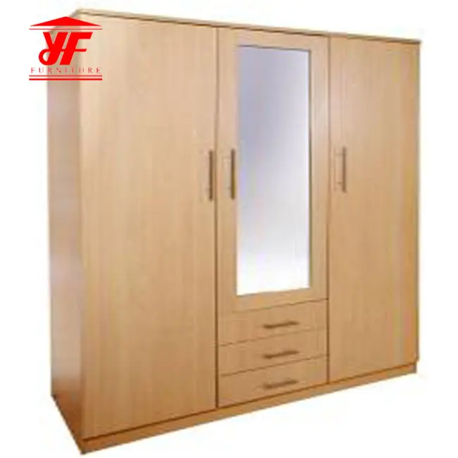 Amazon solid wood manufacturers direct mirror wardrobe bedroom