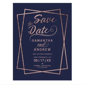 customize thank you greeting gift wedding invitation printing paper card