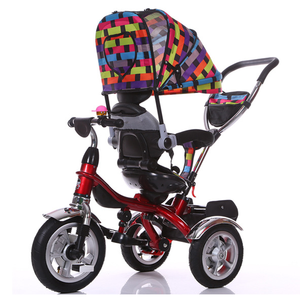 Tricycle en acier à trois roues pour enfants, nouveau design, tricycle en acier, chariot pour bébé, vélo pour enfants - Product Image 4