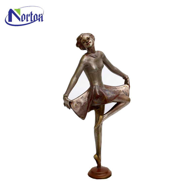 家の装飾金属バレエダンサー彫刻ブロンズ真鍮ダンス女の子バレリーナ