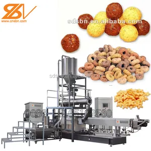 Simbabwe Puffed Maismehl Stick runde Snacks Extruder Maschine Produktions linie