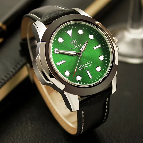 YAZOLE 372 Sport Men Wrist Watch Top Brand Luxury Famous Quartz Brand Luminous Watchメンズ腕時計