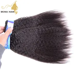 Factory price unprocessed kinky straight virgin hair weave china wholesale Brazilian hair