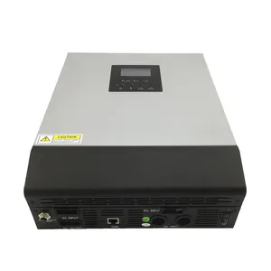 3KVA/2400W hibrid invertör saf sinüs dalgası AC şarj aleti + güneş enerjisi şarj cihazı denetleyici PWM DC 24V AC 120V