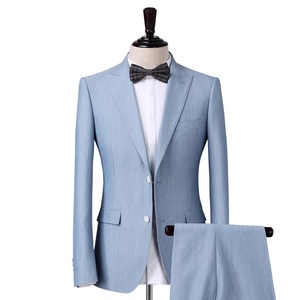 Mtm su misura Italiano vestito doppio petto 6 pulsanti uomini vestiti per gli uomini su misura primavera uomo vestito in lana tessuto di fabbrica - Product Image 2