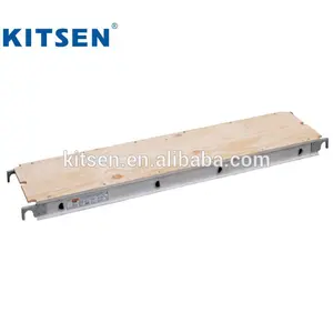 7ft 10ft OSHA ANSI 19 In. Papan Perancah Kayu Lapis Aluminium Aman Teruji