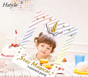 Rainbow Unicorn - Magical Unicorn Baby Shower or Birthday Party <strong>Selfie</strong> Photo Booth Picture <strong>Frame</strong> &amp; Props PFB304 - Product Image 6
