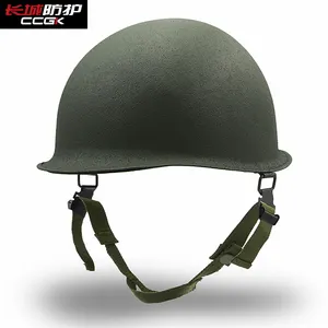 유리 섬유 강화 플라스틱 군사 헬멧, 스틸 군사 안티 폭동 헬멧