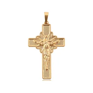 34153Xuping trendy charm Christmas jewelry classic gold plated Cross pendant