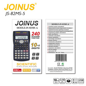 Calculatrice scientifique multifonctionnelle JOINUS pour étudiants, 240 fonctions, colorée, avec pile bouton - Product Image 5