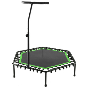 Trampolino Fitness Esagonale Economico da 48 Pollici con Maniglia per Ginnastica e Salto - Product Image 1