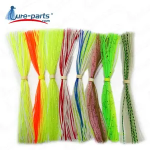 China supplier Customized silicone fishing lure jig skirts wholesale