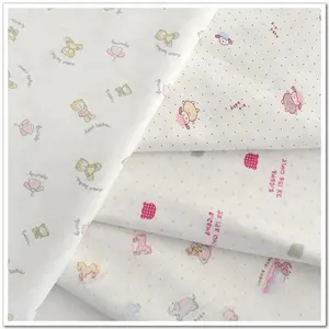 wholesale 100% cotton CVC tc flannel printed flannel fabric for baby kids cloth/pajamas/bed sheets