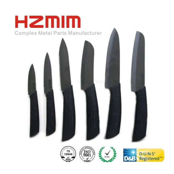 supply durable black kitchen ceramic knife set